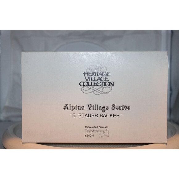 Dept 56 Alpine Village - E. Staubr Backer - Picture 6 of 7